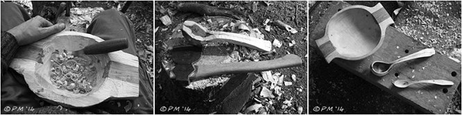 Bowl and Spoon Carving using axe and spoon knife Peter Maton 2014