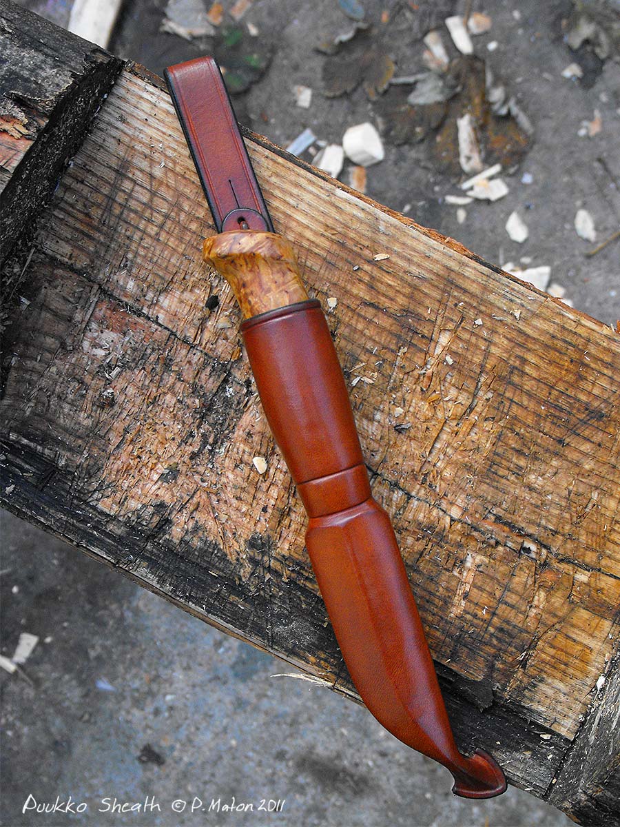 Scandinavian style Puukko & Sheath whittleandstitch.net