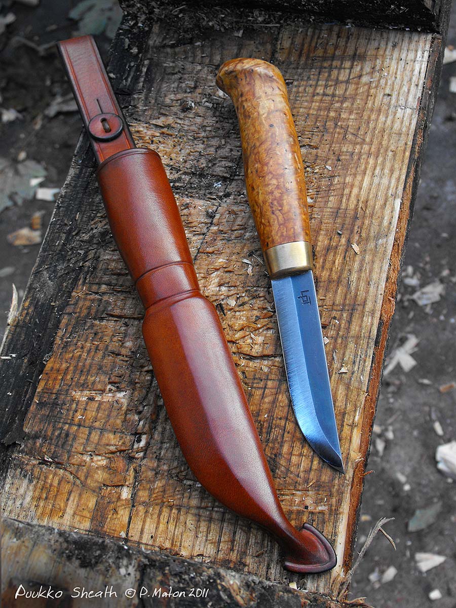 Scandinavian style Puukko & Sheath whittleandstitch.net