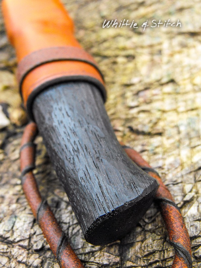 Knife Making with Bog Oak and hand forged blade. © P.Maton 2014 whittleandstitch.net
